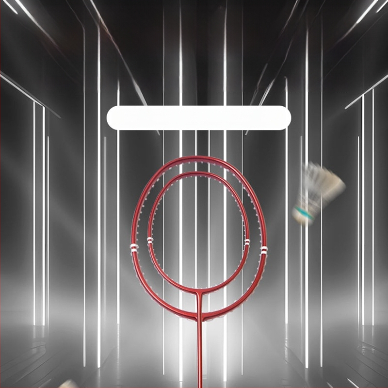 Guangyu badminton rakete ar oglekļa šķiedras rāmi, svars 75–79 g, rokturis G5, taisnais sitiens, amatieriem jaunajiem spēlētājiem