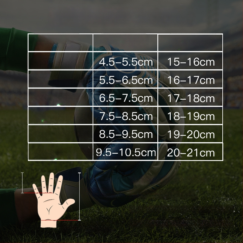 MAICCA Noorte väravavahi kinnased – lateks, sõrmekaitse, unisex jalgpalliks