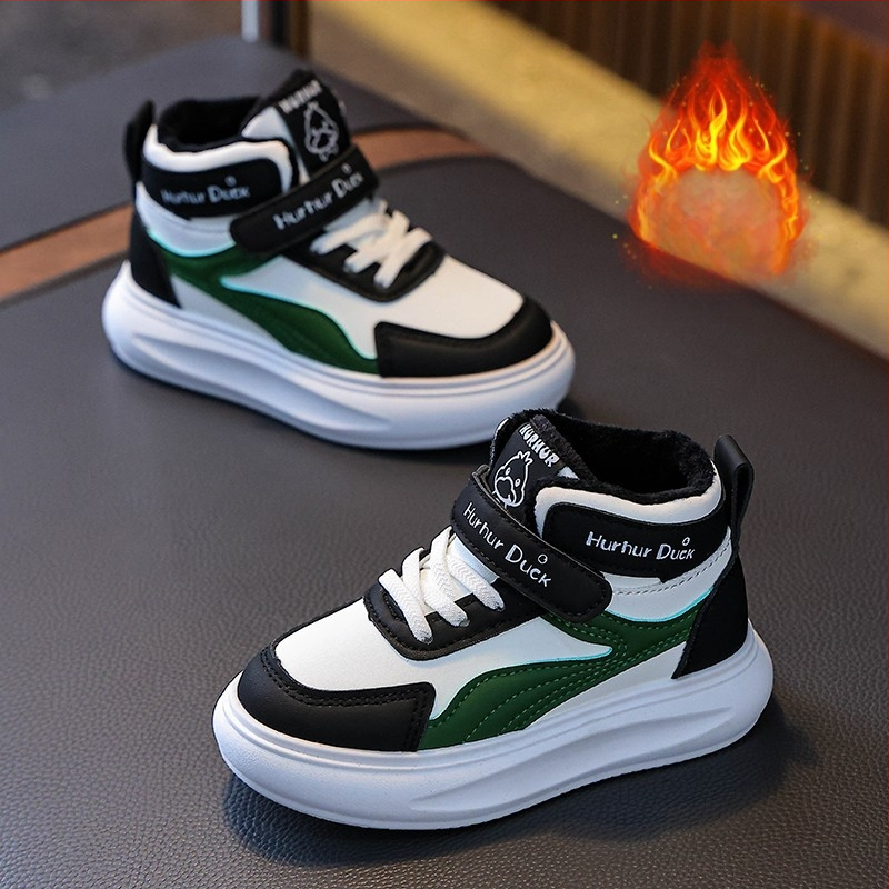 Bērnu sporta apavi PU augšdaļa, PVC zole, viegli, anti-slīdēšana, izturīgi (pavasaris/rudens; Velcro)