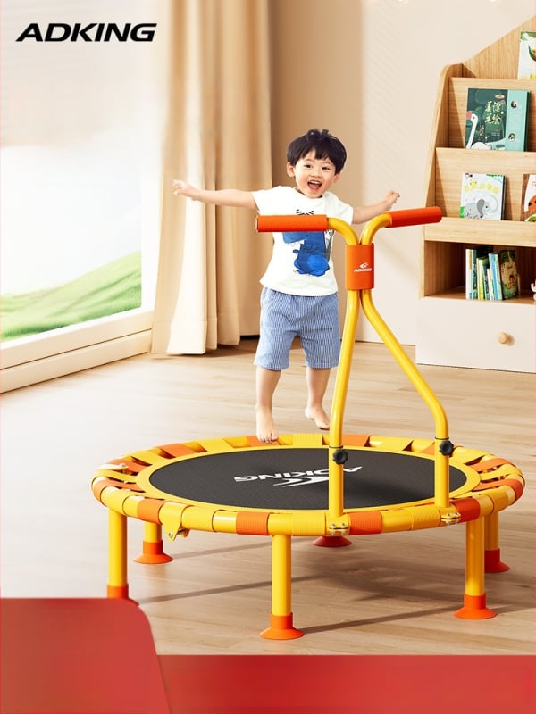 Saliekams iekšējais trampolīns pieaugušajiem un bērniem - ST 472, auksti velcēts tērauds, universāla lietošana, mājas fitnesa aprīkojums