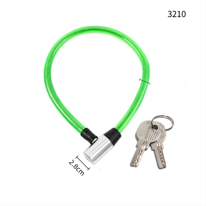 Dviračio kabelinis užraktas su plieno vielos apvalkalu, modelis 2280, svoris 1,3 kg, daugiafunkcis