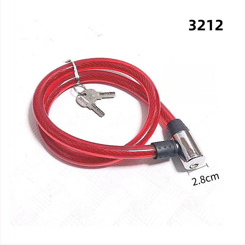 Dviračio kabelinis užraktas su plieno vielos apvalkalu, modelis 2280, svoris 1,3 kg, daugiafunkcis