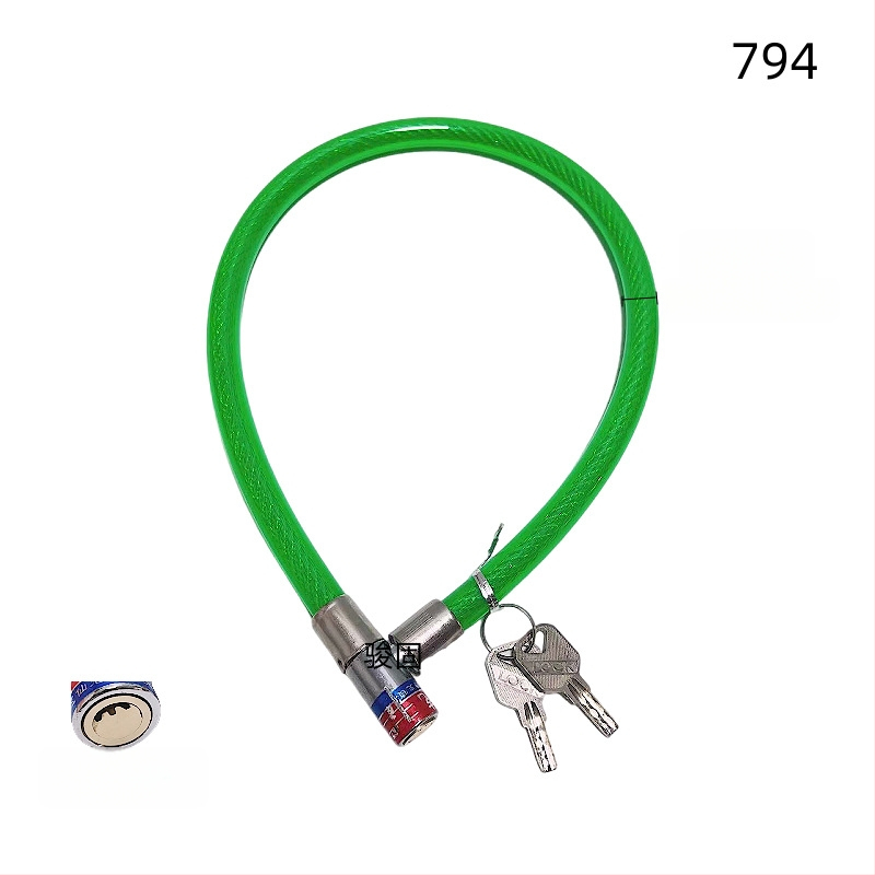 Dviračio kabelinis užraktas su plieno vielos apvalkalu, modelis 2280, svoris 1,3 kg, daugiafunkcis