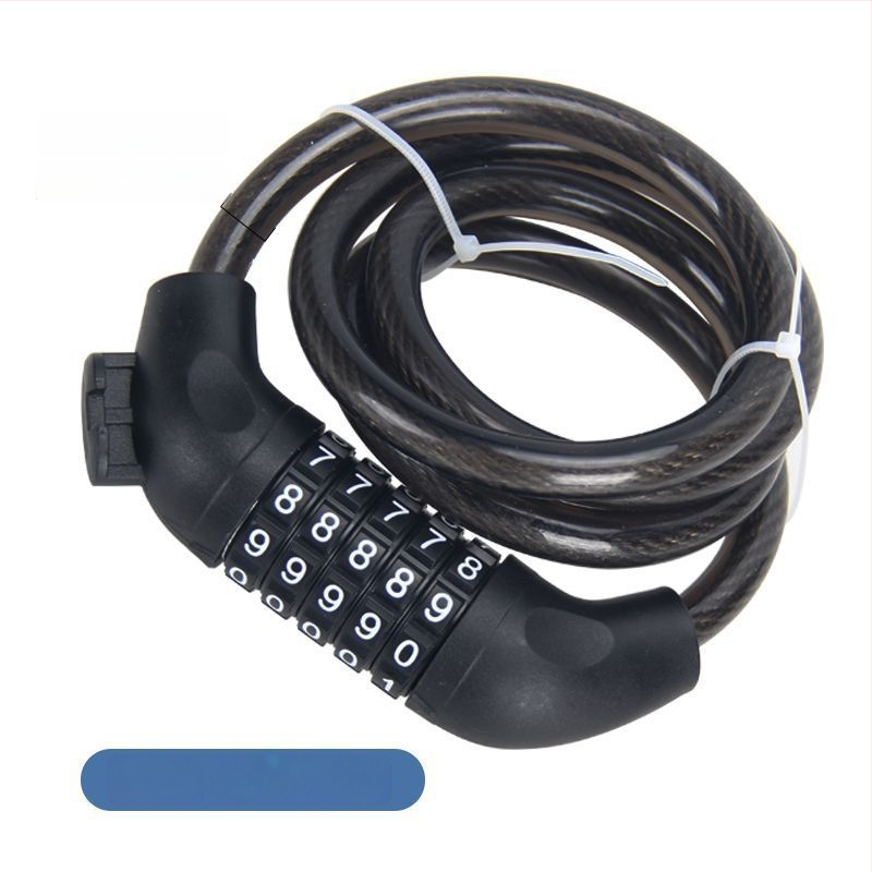 Dviračio kabelinis užraktas su plieno vielos apvalkalu, modelis 2280, svoris 1,3 kg, daugiafunkcis