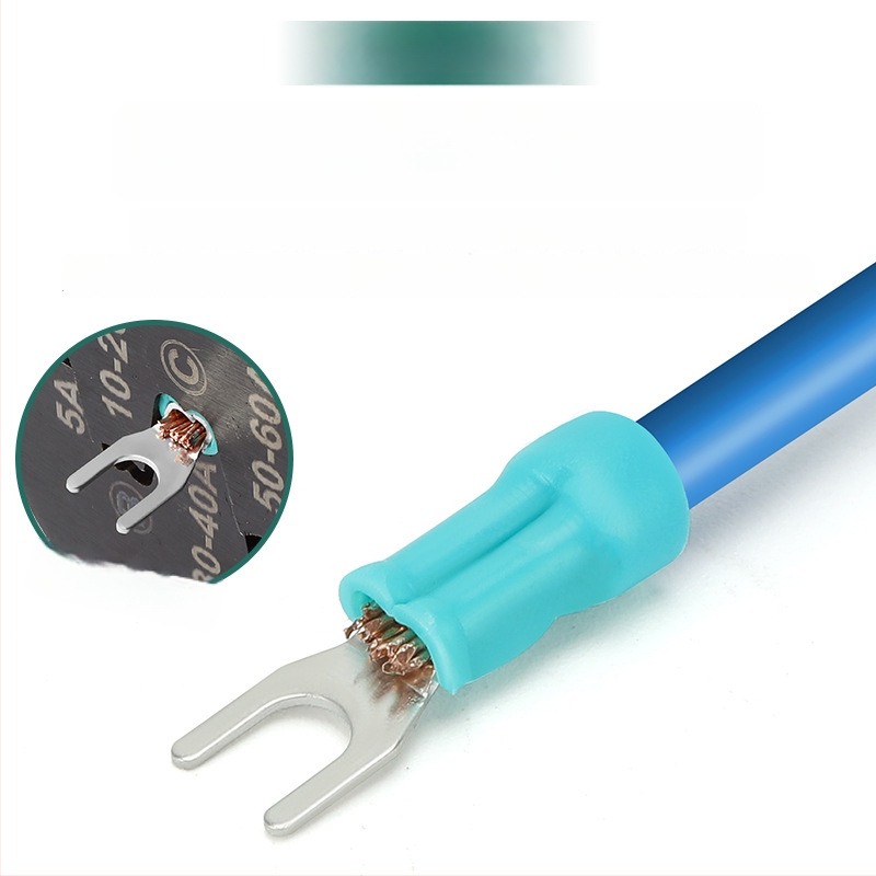 SV1.25-3 Aukstā presēt termināļu bloks, dakšu tips, varš, U-veida plug-in vadu terminālis