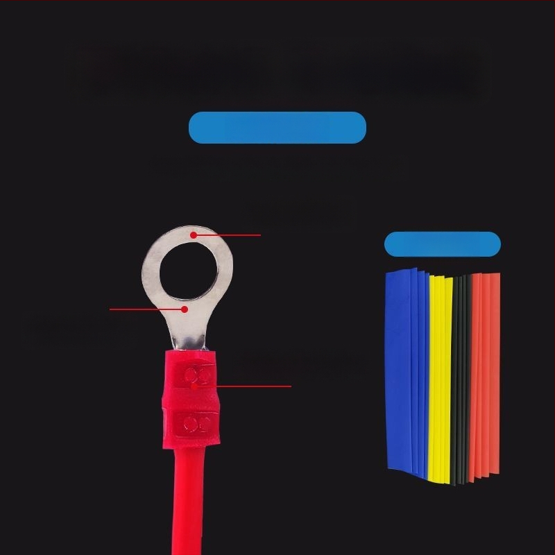 Fanlian Boxovaný set terminálnych blokov — 350 blokov + 328 tepelne zmršťovacích trubíc, spolu 678 kusov