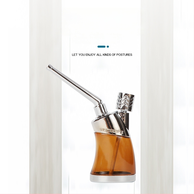 Hookah dubultās lietošanas ar caurspīdīgu daudzfiltru sistēmu, plastmasas korpuss, moderns japāņu minimalistiskais dizains