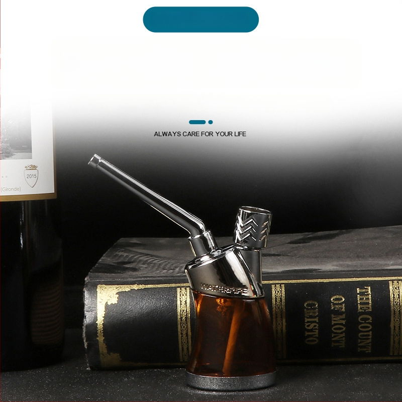 Hookah dubultās lietošanas ar caurspīdīgu daudzfiltru sistēmu, plastmasas korpuss, moderns japāņu minimalistiskais dizains