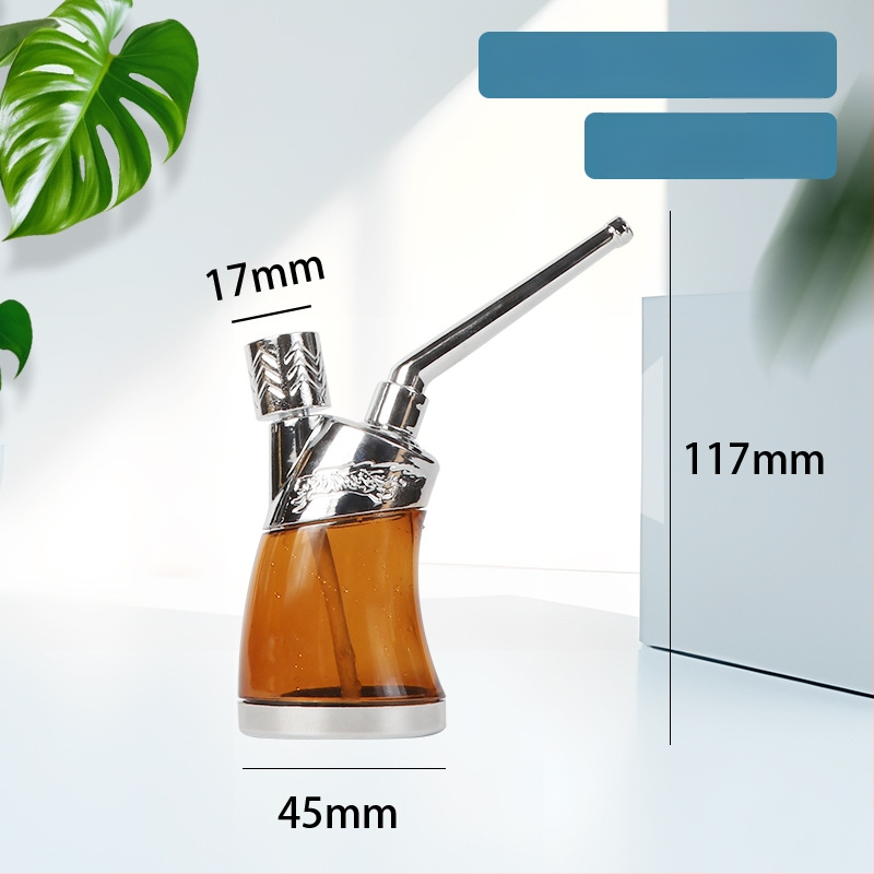 Hookah dubultās lietošanas ar caurspīdīgu daudzfiltru sistēmu, plastmasas korpuss, moderns japāņu minimalistiskais dizains