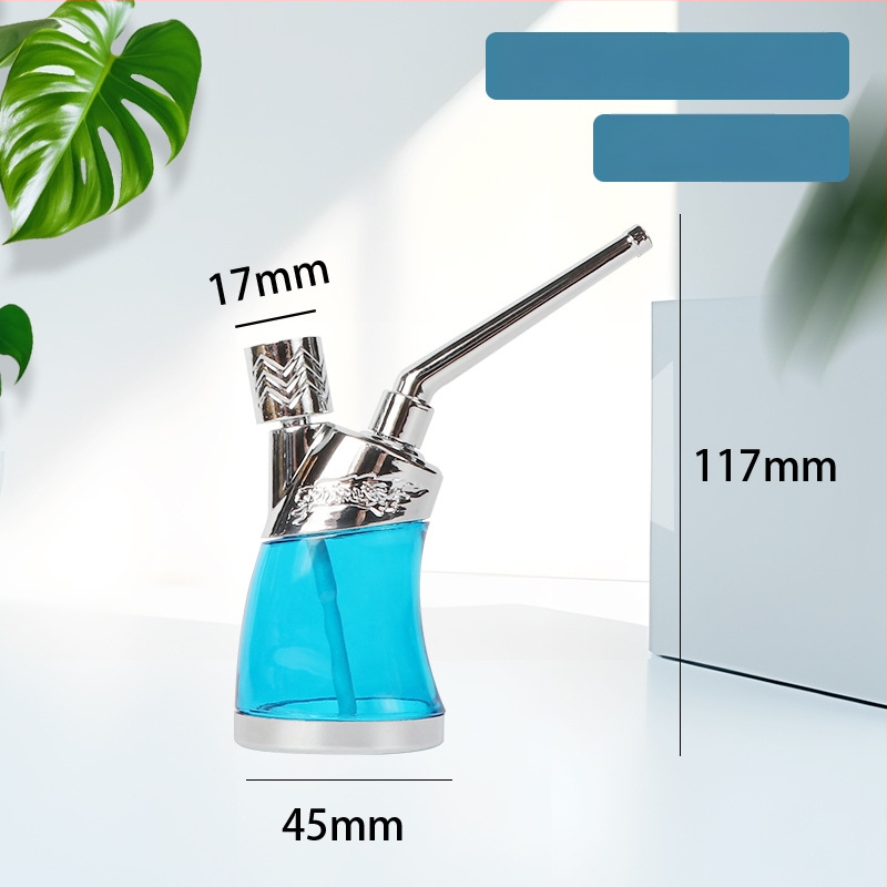 Hookah dubultās lietošanas ar caurspīdīgu daudzfiltru sistēmu, plastmasas korpuss, moderns japāņu minimalistiskais dizains