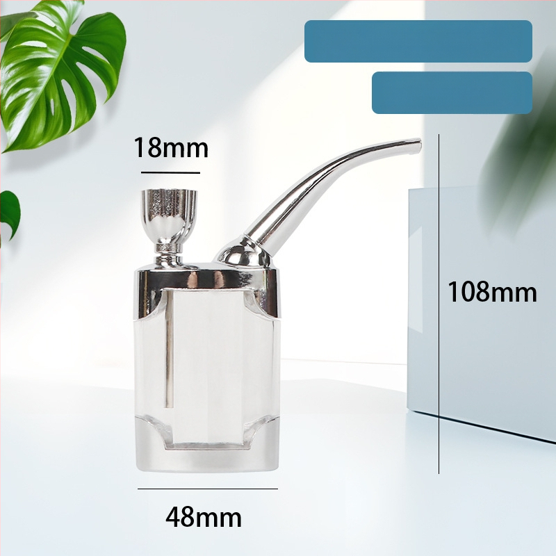 Hookah dubultās lietošanas ar caurspīdīgu daudzfiltru sistēmu, plastmasas korpuss, moderns japāņu minimalistiskais dizains