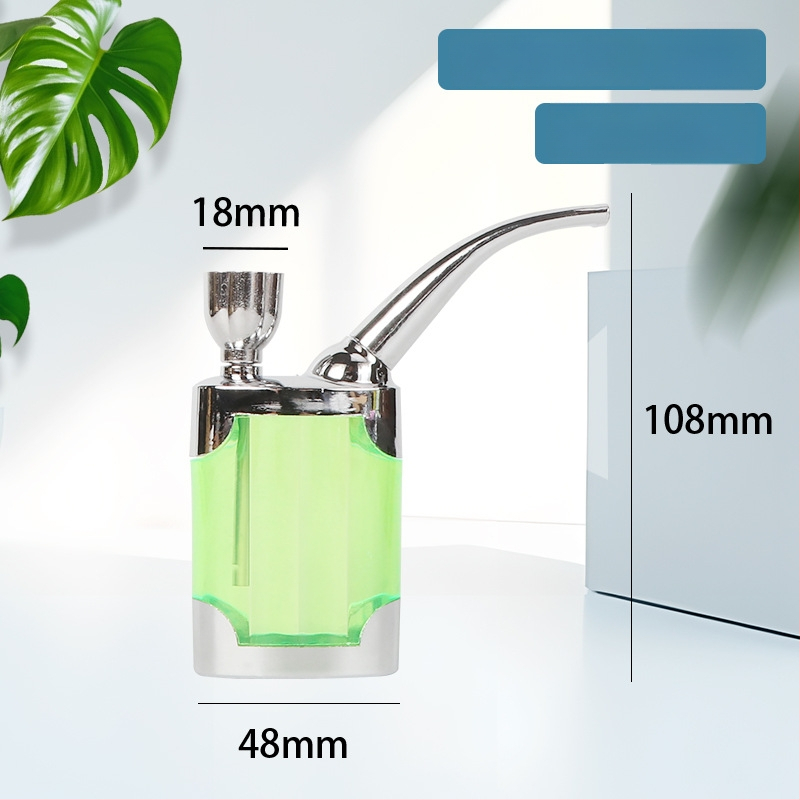 Hookah dubultās lietošanas ar caurspīdīgu daudzfiltru sistēmu, plastmasas korpuss, moderns japāņu minimalistiskais dizains