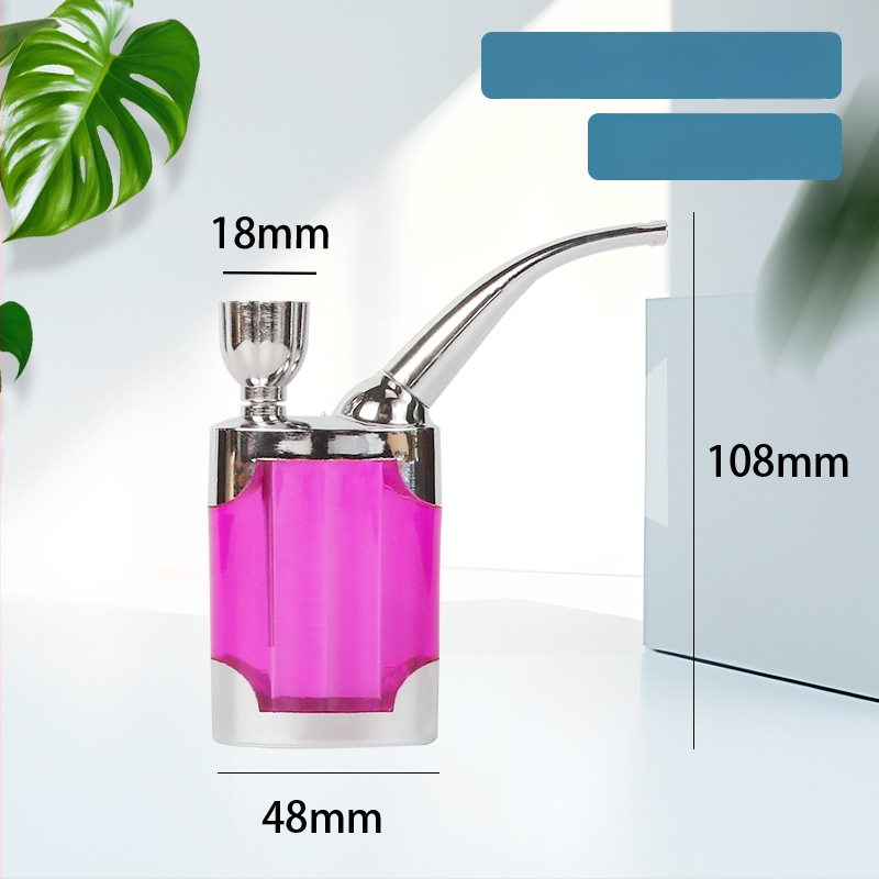 Hookah dubultās lietošanas ar caurspīdīgu daudzfiltru sistēmu, plastmasas korpuss, moderns japāņu minimalistiskais dizains