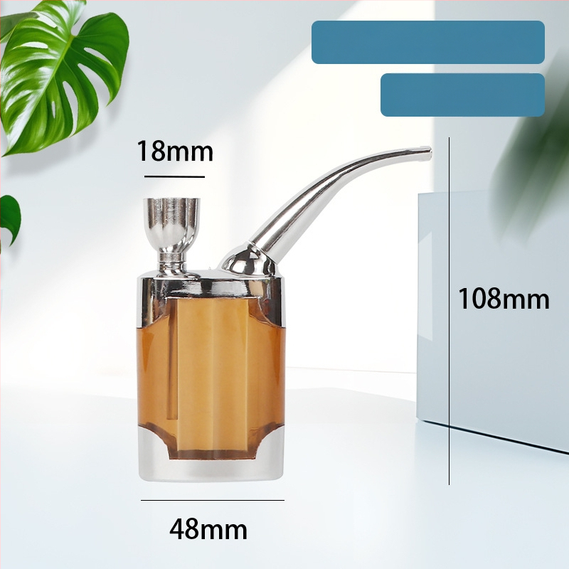 Hookah dubultās lietošanas ar caurspīdīgu daudzfiltru sistēmu, plastmasas korpuss, moderns japāņu minimalistiskais dizains