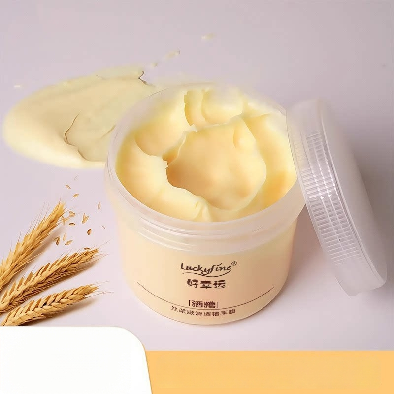 Luckyfine Roku maska ar Sake Lees – Krēms, 330 g; Sastāvdaļas: Job's Tears, Sake Lees; Ieguvumi: Mitrināšana, Hidratēšana, Saspringšana