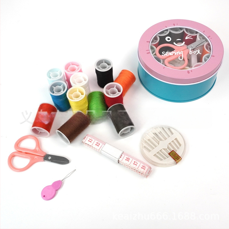 Wangpin adatų ir siuvimo dėžutė – nešiojama, 80 vnt komplektas, retro Pietryčių Azijos stilius