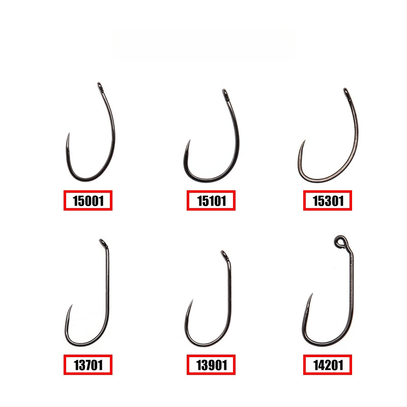 Bez bodīgiem mušu makšķerēšanas āķiem, piemēroti fly fishing, 1000 gab. kastē, straumei