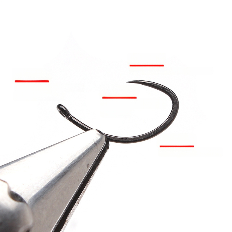 Bez bodīgiem mušu makšķerēšanas āķiem, piemēroti fly fishing, 1000 gab. kastē, straumei