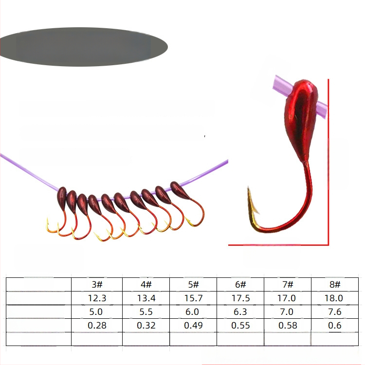 Zivju āķis ar 45° biomimētisku dizainu, komplektā 40 gab., piemērots zvejai pie upes, ezera un ūdenskrātuves