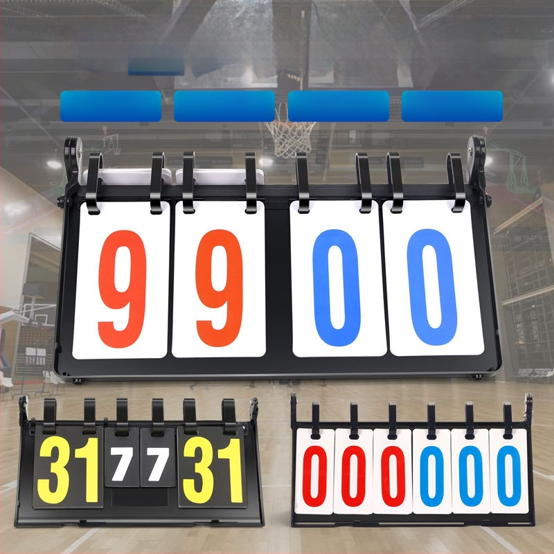 Rezultatų skydelis – ABS; daug sportų suderinamumas (krepšinis, futbolas, tenisas, badmintonas, stalo tenisas, tinklinis); logotipo spausdinimas; pritaikymas; apima keitimo kortelę ir taktinę lentą