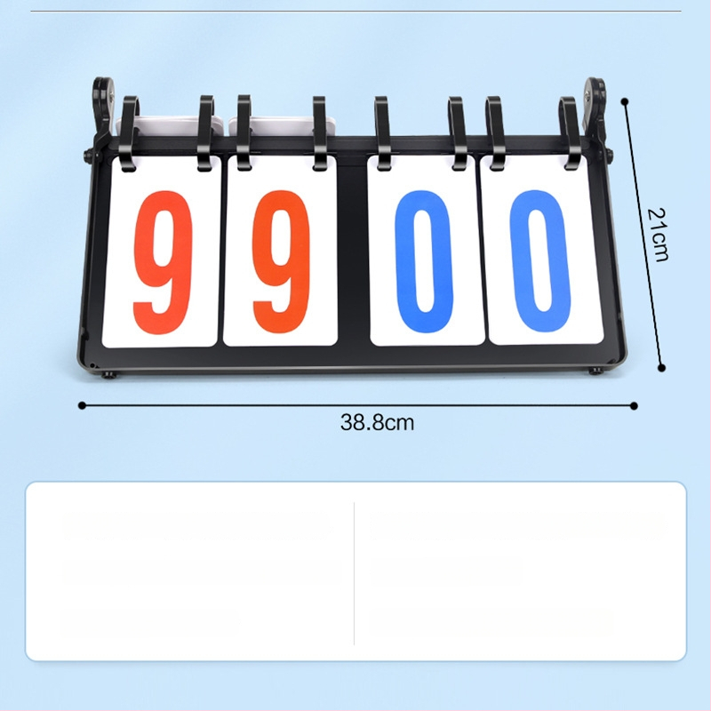 Rezultatų skydelis – ABS; daug sportų suderinamumas (krepšinis, futbolas, tenisas, badmintonas, stalo tenisas, tinklinis); logotipo spausdinimas; pritaikymas; apima keitimo kortelę ir taktinę lentą