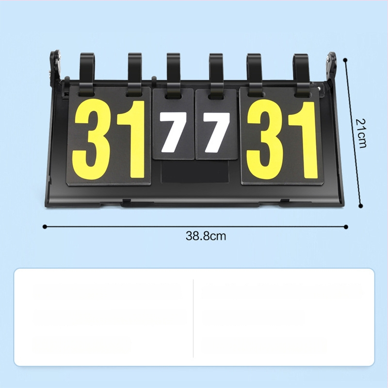 Rezultatų skydelis – ABS; daug sportų suderinamumas (krepšinis, futbolas, tenisas, badmintonas, stalo tenisas, tinklinis); logotipo spausdinimas; pritaikymas; apima keitimo kortelę ir taktinę lentą