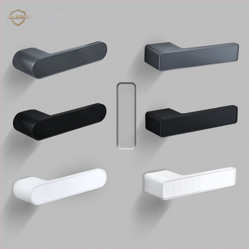 Miegamojo durų rankenos spyna, Jiajixing H03, aliuminis, šiuolaikinis minimalistinis stilius, vidaus medinėms durims