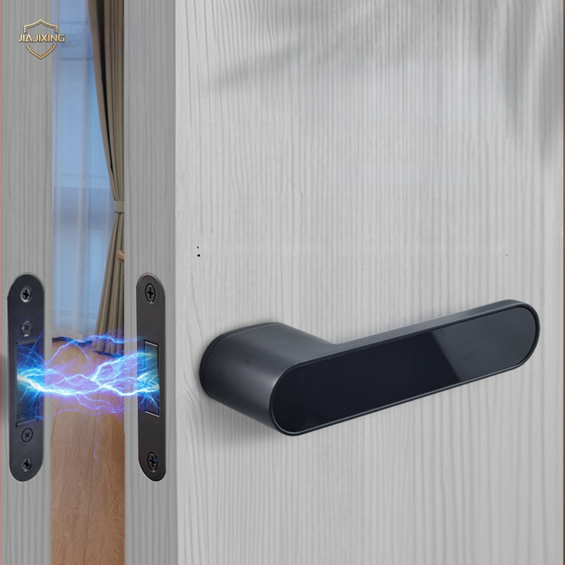 Miegamojo durų rankenos spyna, Jiajixing H03, aliuminis, šiuolaikinis minimalistinis stilius, vidaus medinėms durims