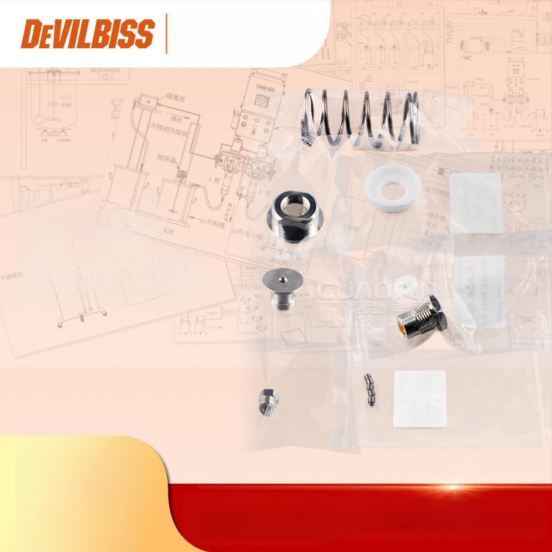 Devilbiss/Davids blīves un atsperes T-AGB smidzināšanas pistolei uzturēšanai