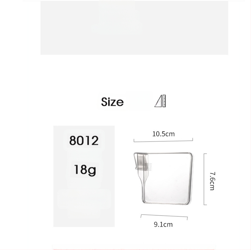 Plastist eraldusklips sahvritele ja hoiukastidele, lihtne ja kaasaegne stiil, konksu tüüpi paigaldus, 1 kiht