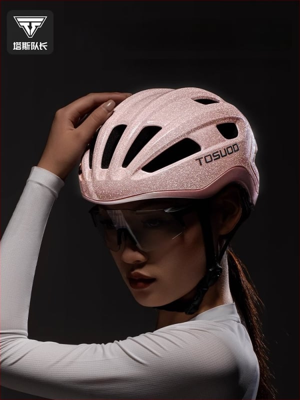 TOSUOD velosipēda ķivere, saliekama, viengabala konstrukcija, PC korpuss + EPS putas, universāla pieaugušajiem