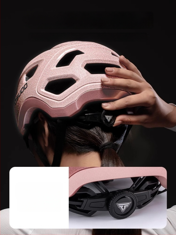 TOSUOD velosipēda ķivere, saliekama, viengabala konstrukcija, PC korpuss + EPS putas, universāla pieaugušajiem