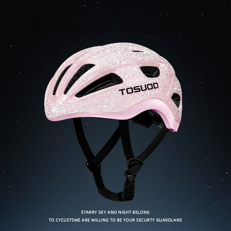 TOSUOD velosipēda ķivere, saliekama, viengabala konstrukcija, PC korpuss + EPS putas, universāla pieaugušajiem