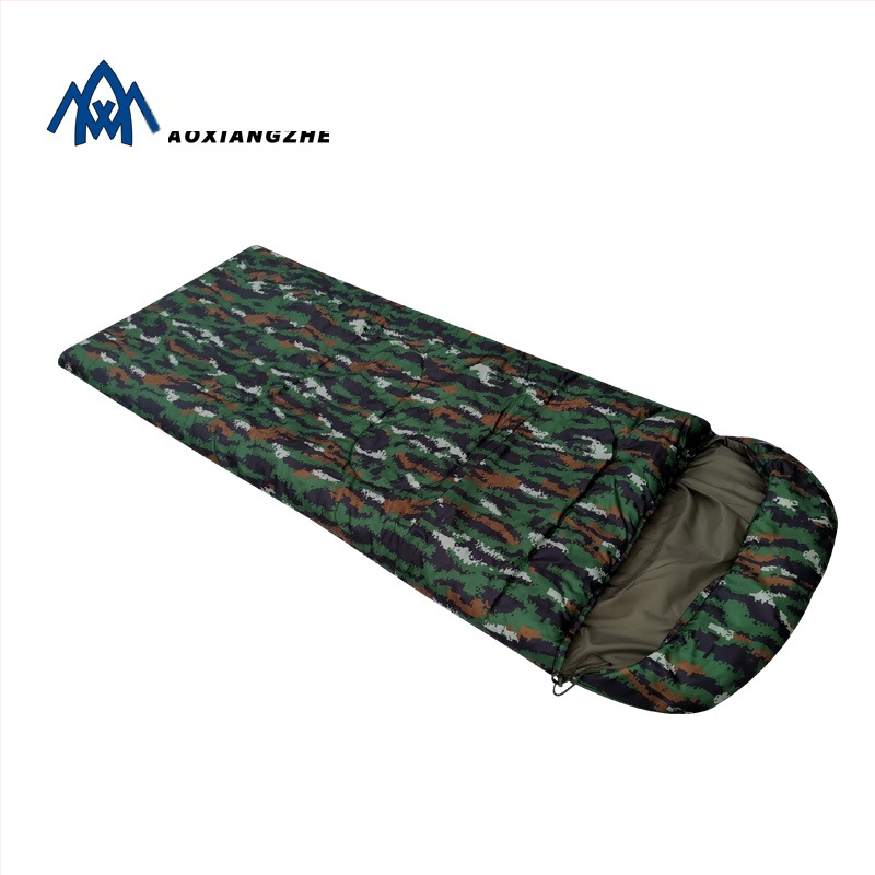 Miego maišos su tigro kamufliažu, tuščiaviduris medvilnės užpildas, pamušalas Chunya Spun, poliesterio audinys, aplankos stilius, 1500 g