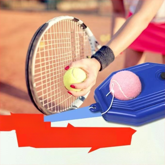 Tenisový tréner pre samostatné cvičenie so pevným odrazovým systémom – gumový materiál, univerzálne špecifikácie, značka Tianxu