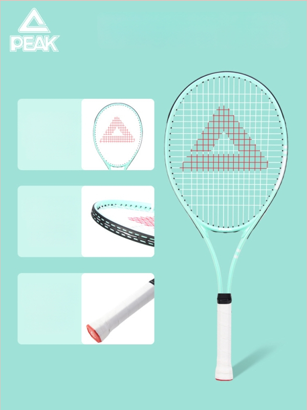 Peak teniso atšokimo treniruoklis - aliuminio lydinio rėmas, nailono tinklas, svoris 95–100 g, vieno žaidėjo treniruotė staliniam tenisui ir pūkiniam tenisui