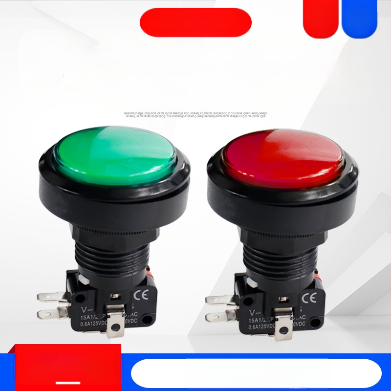 Gumb Reset Start PASS za igranu konzolu — Aomeng, 3C certificiran do 36V, okrugli gumb, dodatak za igru