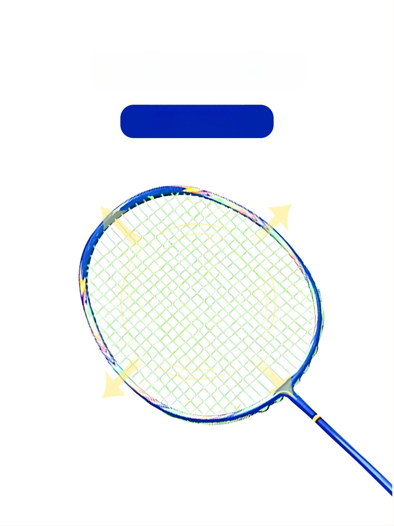 Badmintono raketės treniruočių komplektas pradedantiesiems – visiškai anglies pluošto, ultra lengvas, 80–84 g, 4U, rankenos storis G5, tiesus šūvis