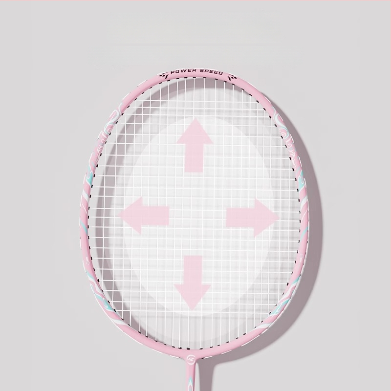 Youyou badminton raketė su anglies pluošto rėmu, svoris 95-100 g, rankenos storis G2, vidutinio kietumo raketės strypas, logotipo spausdinimas galimas, pritaikymas
