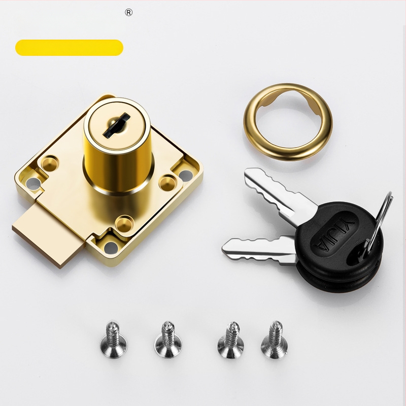 Kontorilaua sahtlilukk, tsingisulam, CTS mudel, mõeldud sahtlitele, kaasaegne minimalistlik stiil