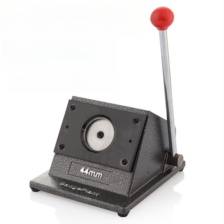 Embleemi lõikamismasin – lauakasutatav metallist lõikur embleemide valmistamiseks, ümmargune paberi lõikur, kaardilõikur