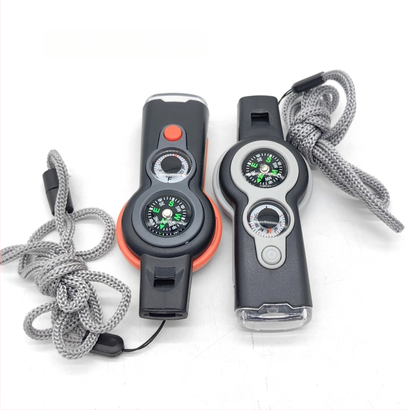 Ellujäämise vile 7-ühes LED-valgustusega ellujäämise vile, termomeetri ja kompassiga — War Dragon