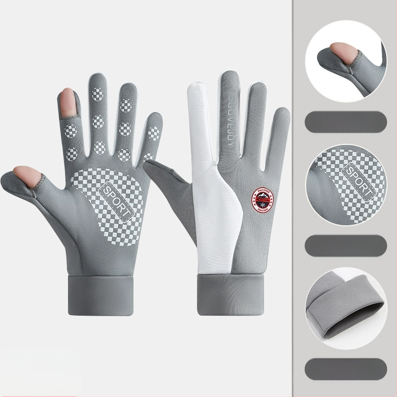 Bezpirkstu velosipēdu cimdi, ar ūdensizturīgu audumu, sportam un braukšanai