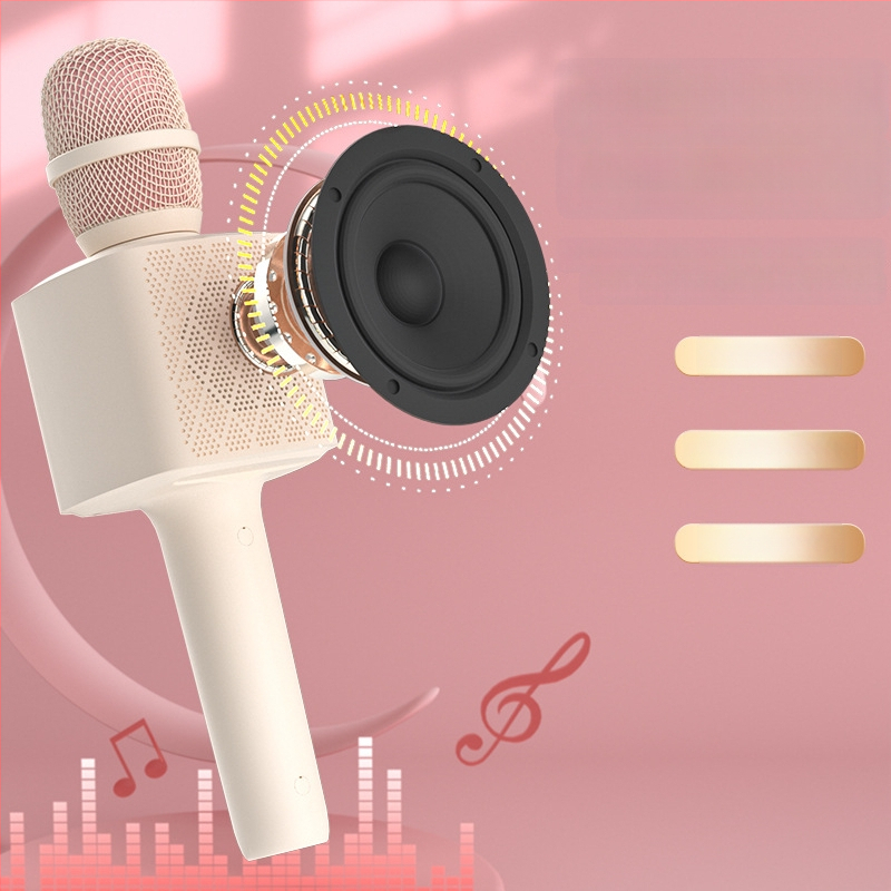 Juhtmega kodukaraoke mikrofon sisseehitatud akuga - 8W, 5V, 100Hz-20kHz, SNR ≥85dB, 1200-2000mAh