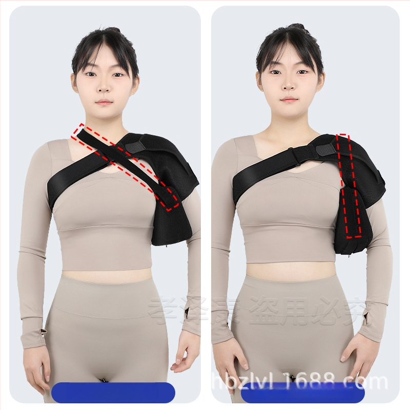 Peties laikiklis reabilitacijai ir apsaugai — vieno peties parama, poliesterio pluoštas, suaugusieji, tinkamas futbolui