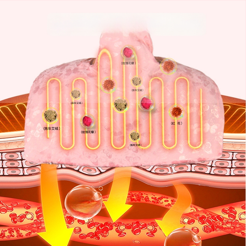 Aiyuantang Pečių ir kaklo druskos šilumos kompresas su elektros šildymu – 60W, 220V, 30–50°C, šilko satino audinys, 0.5kg, 9 temperatūros režimai