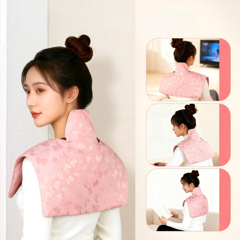 Aiyuantang Pečių ir kaklo druskos šilumos kompresas su elektros šildymu – 60W, 220V, 30–50°C, šilko satino audinys, 0.5kg, 9 temperatūros režimai