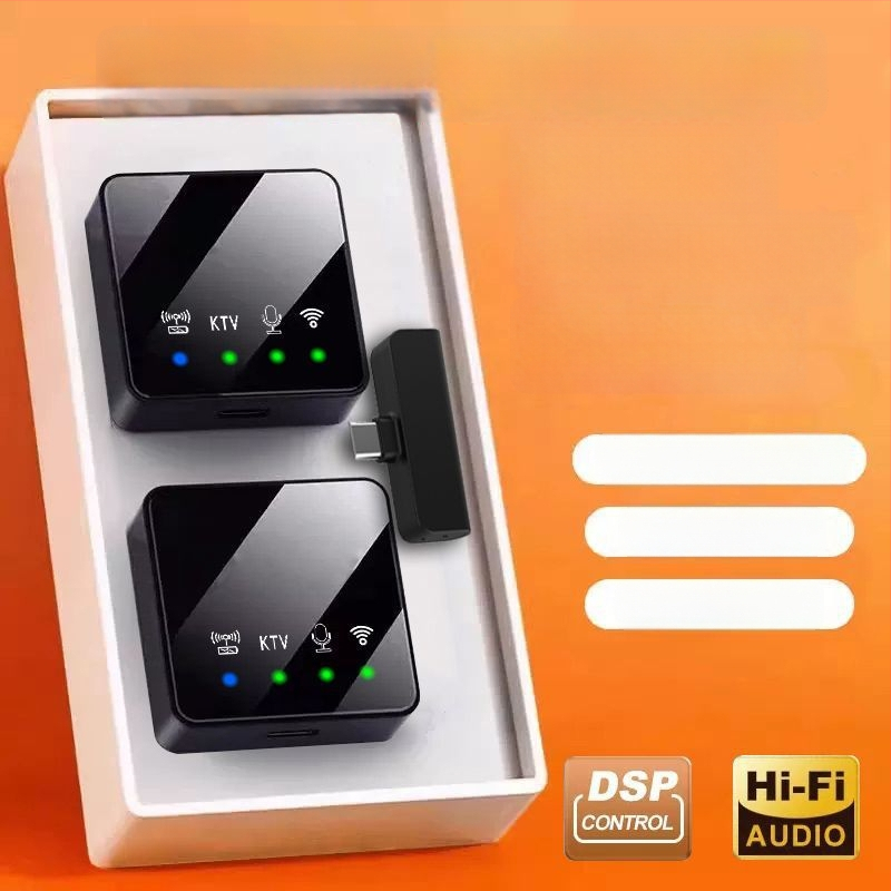 Lapelimikrofon live-ülekannete ja professionaalseks salvestuseks, omnidirektsionaalne, Bluetooth 5.3, sagedusvahemik 20 Hz–20 kHz, SNR ≥60 dB, aku tööaeg 1–3 h