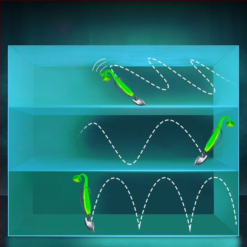 Pool blade āķis ar svina galvu, Nr. 1, upes zvejai, iepakojumā 5000 gab