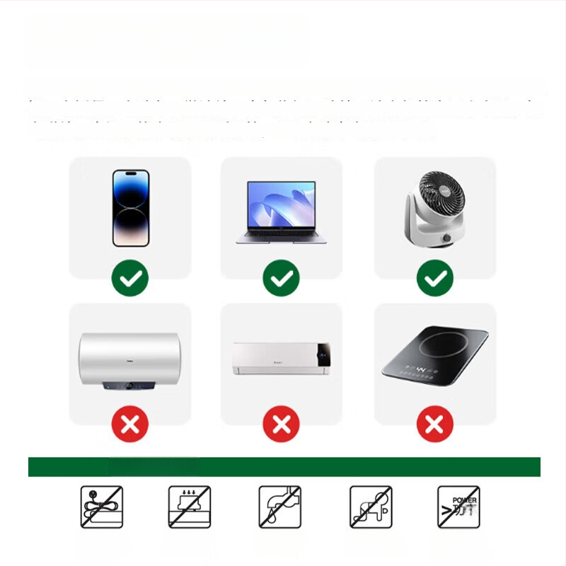 12 lizdų maitinimo juosta su laidu, 10A, 250V, Nacionalinis standartas